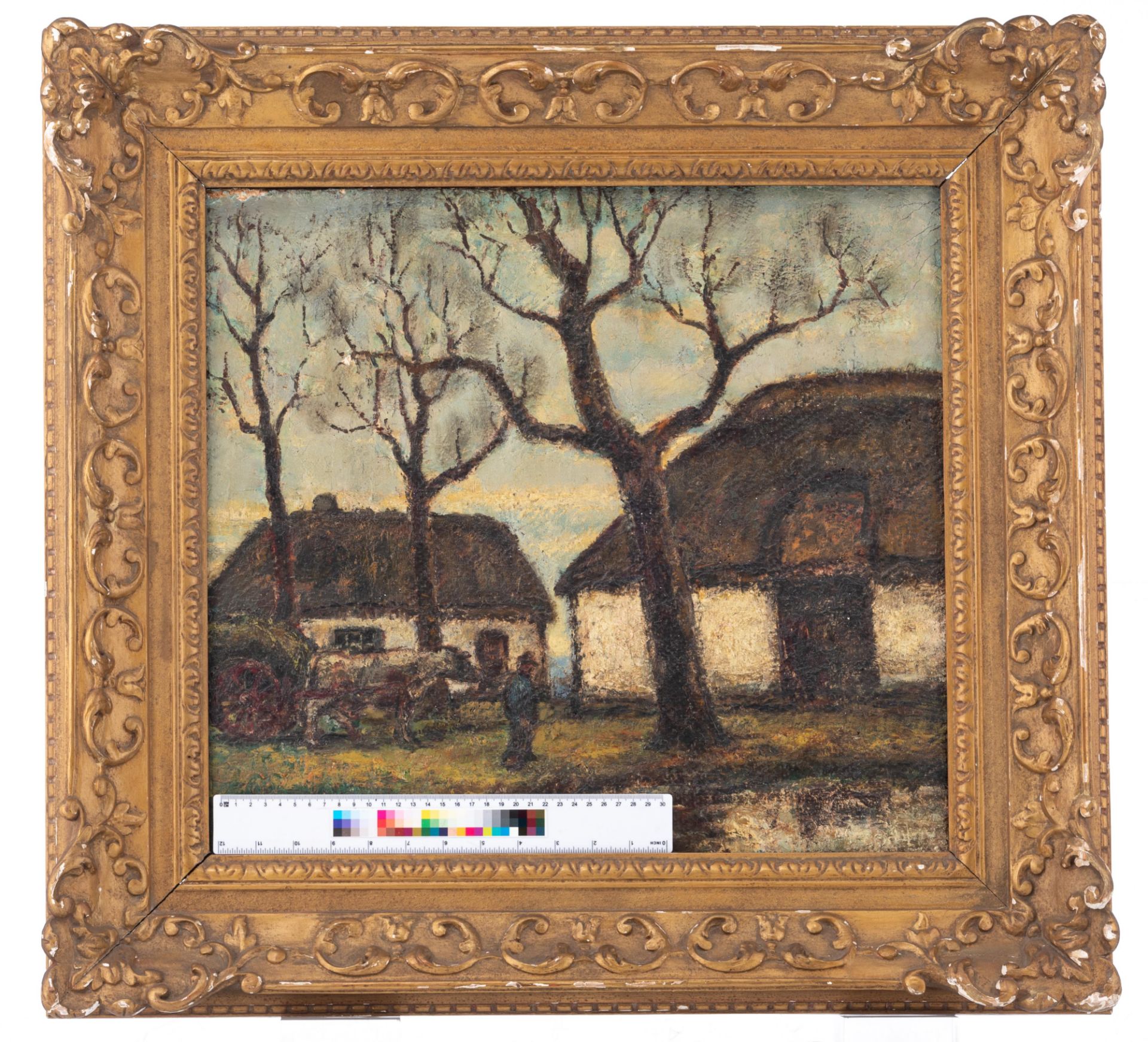 Smits J., a farm in the Flemish Campine, oil on canvas, 47,5 x 52 cm - Image 8 of 8