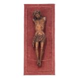 A walnut Corpus Christi, probably Brabant, 16thC, H 42 cm