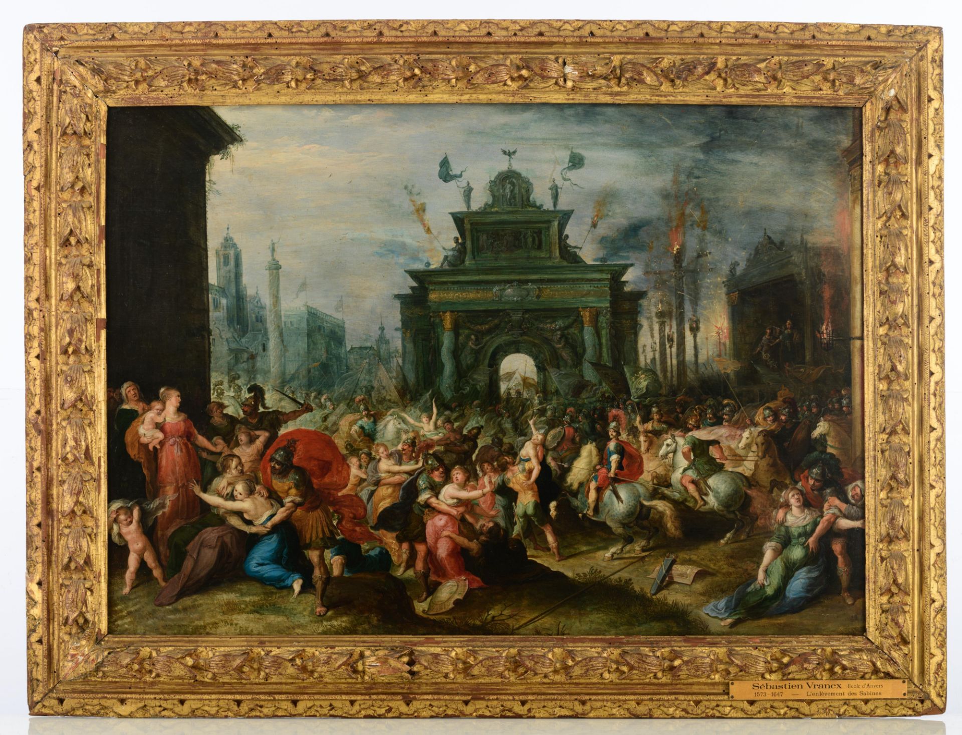 Attributed To Frans Francken The Younger (Signed to the lower right corner 'Frans...F[Ecit]'), - Image 2 of 15