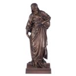 Dumaige H., Salome, patinated bronze, H 38,5 cm