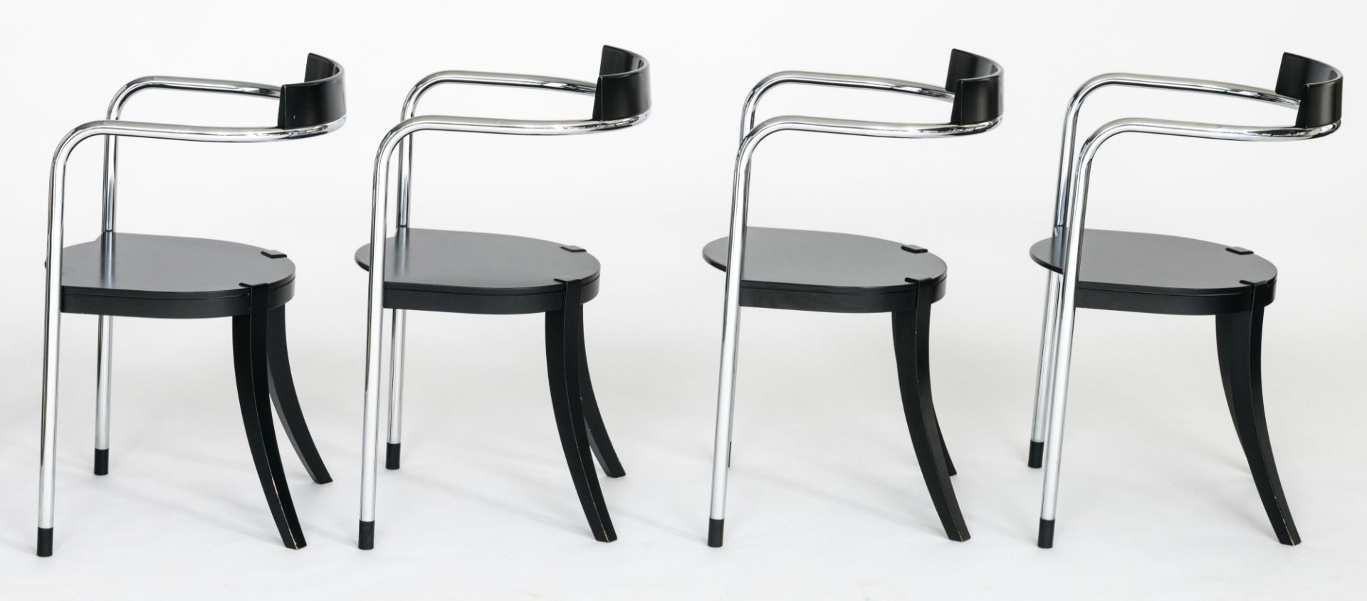 A set of twelve 'Fauno' dining chairs, design by David Palterer for Zanotta, marked Zanotta, made in - Bild 3 aus 25