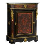 A Napoleon III 'meuble d'appui' in ebonised wood, with Boulle marquetry, gilt bronze mounts and a Ca