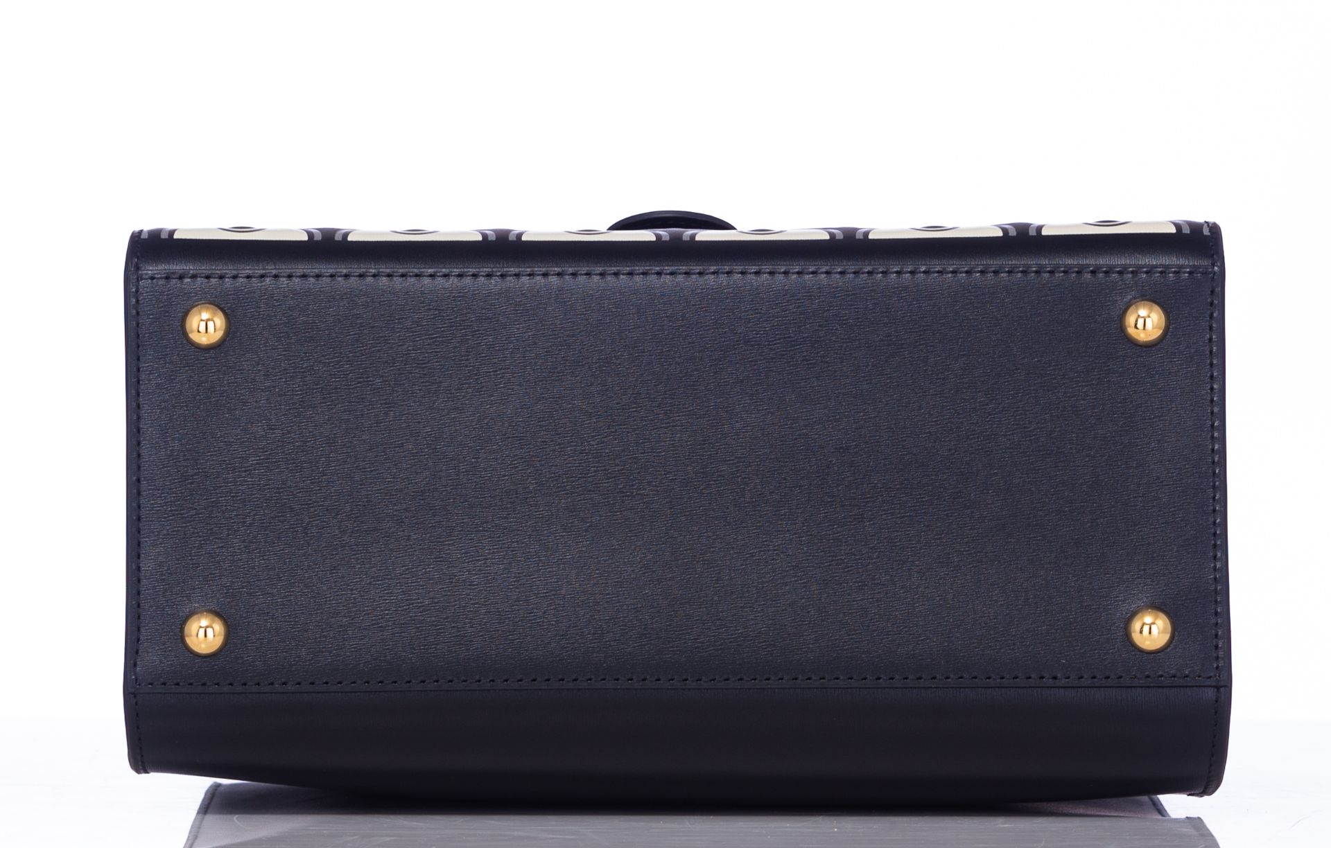 A black leather Delvaux Brillant Bolshoi MMS 'Winter Rhapsody' handbag, displaying Slavic winter lan - Image 6 of 14