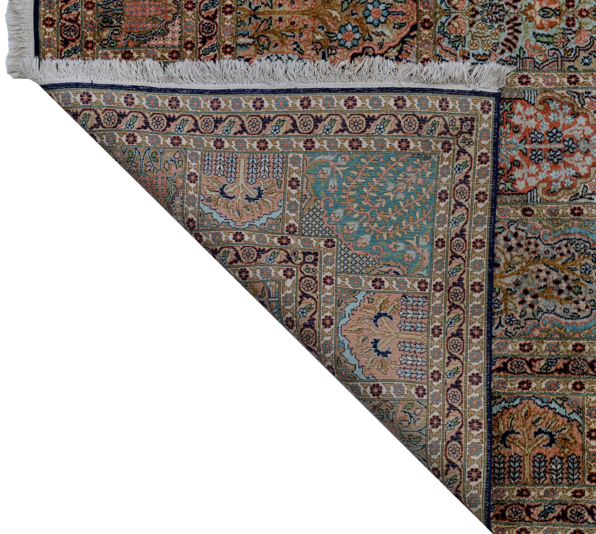 An Oriental rug, decorated with architectural motifs, 276 x 370 cm - Bild 3 aus 10