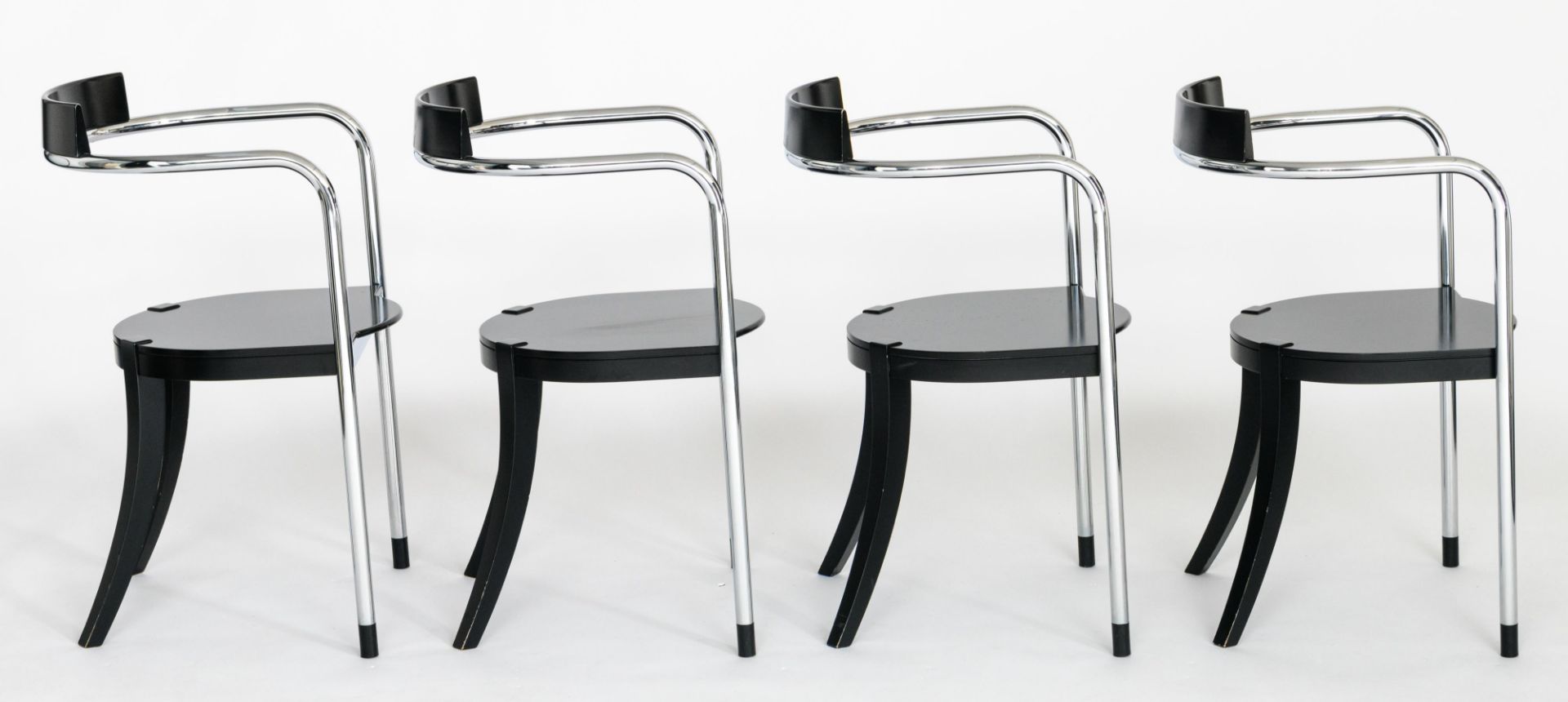 A set of twelve 'Fauno' dining chairs, design by David Palterer for Zanotta, marked Zanotta, made in - Bild 17 aus 25