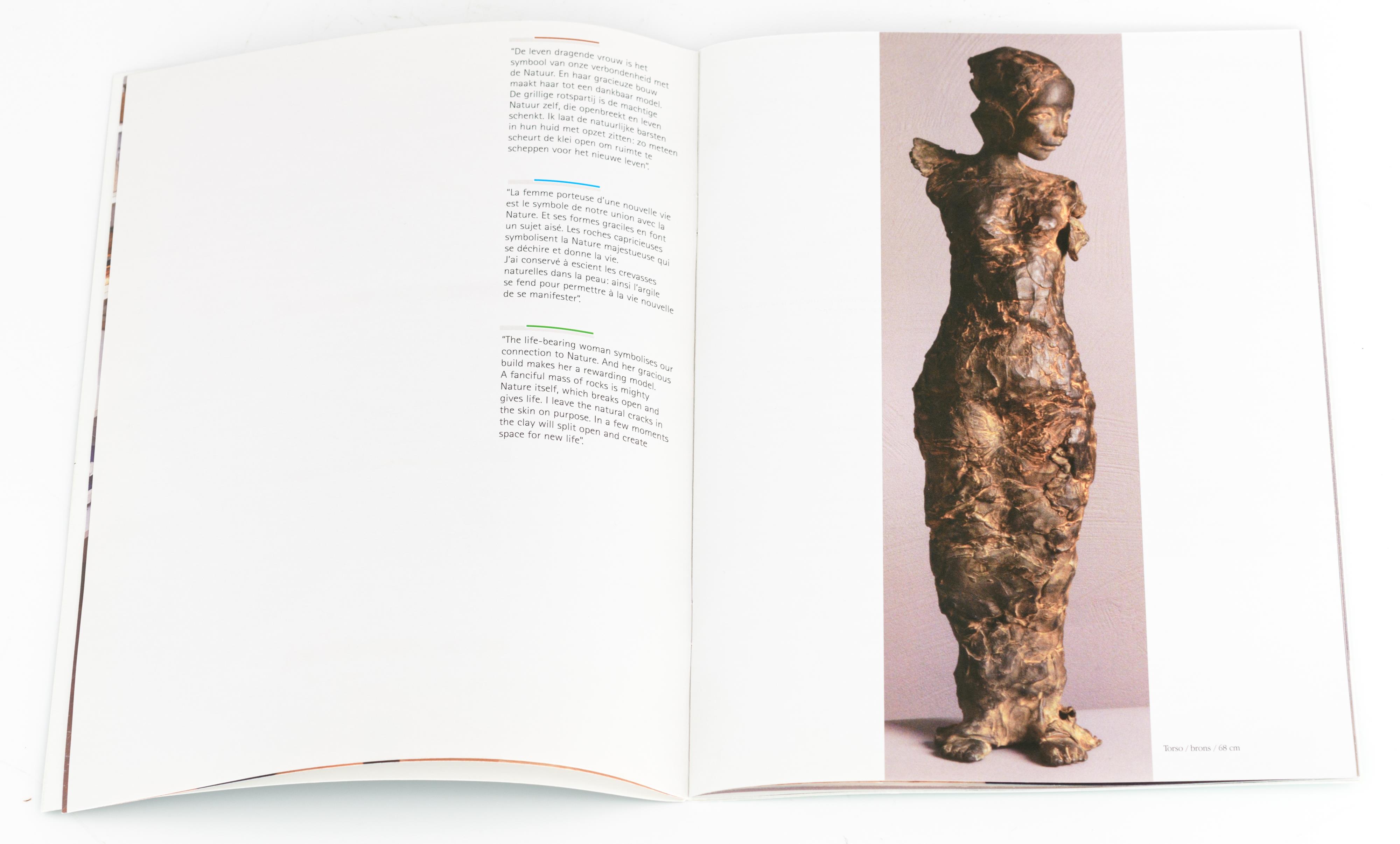 Vanlerberghe A., a standing woman, with a casting mark of 'Art Casting Belgium', patinated bronze on - Image 9 of 9