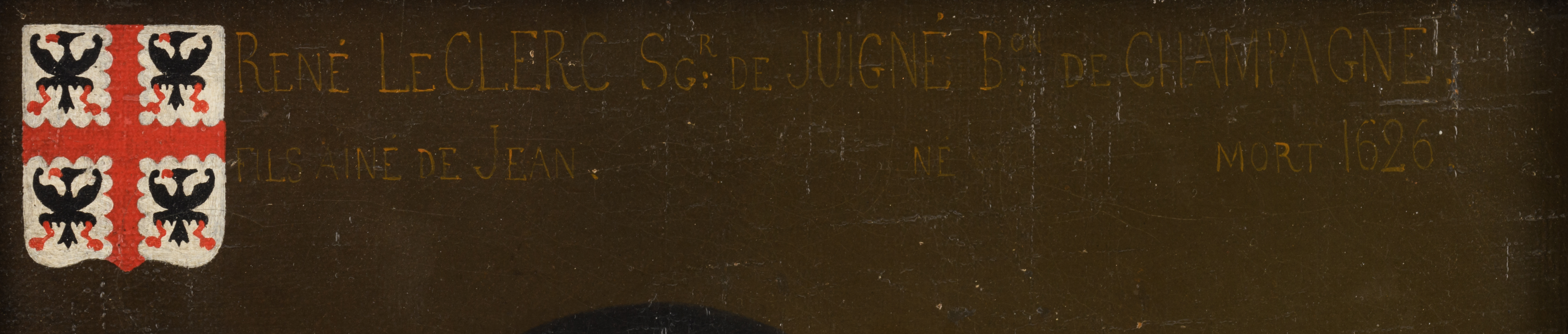 No visible signature, two family portraits of members of the 'Famille Le Clerc de Juign‚', with insc - Image 4 of 6