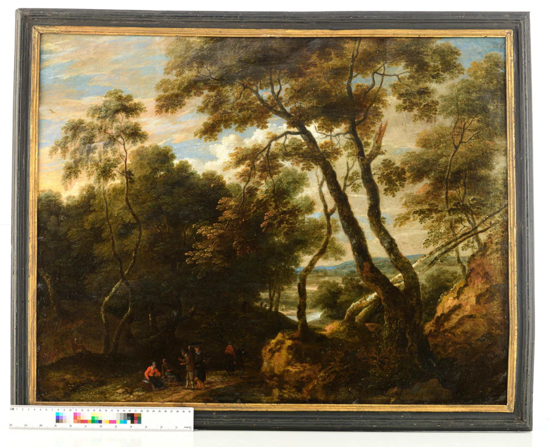 No visible signature, resting figures in theÿSonian Forest, in the manner of Jacques d'Artois (the S - Bild 6 aus 6