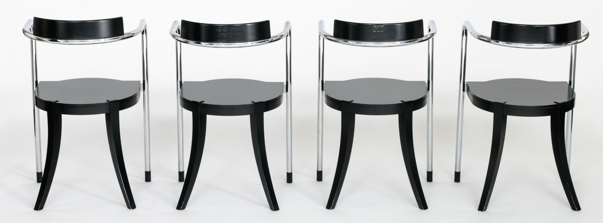 A set of twelve 'Fauno' dining chairs, design by David Palterer for Zanotta, marked Zanotta, made in - Bild 10 aus 25