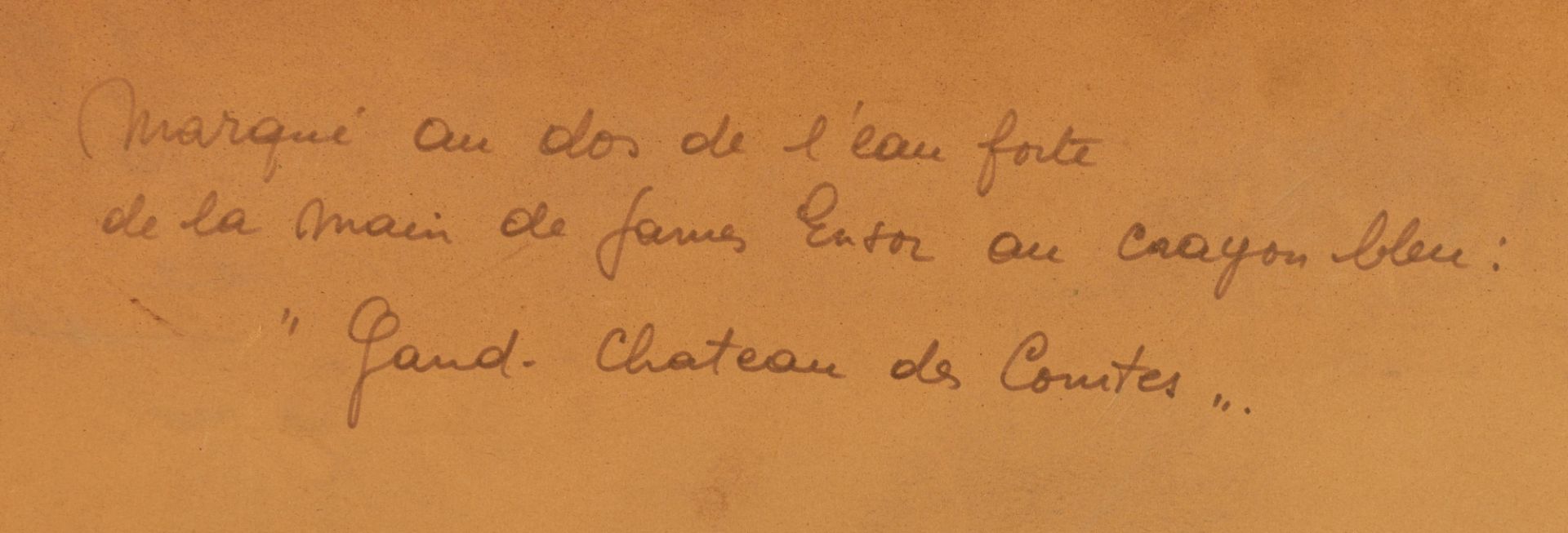 De Bruycker J. 'Autour le chateau des Comtes de Flandre', with a dedication: 'En toute admiration au - Image 6 of 8