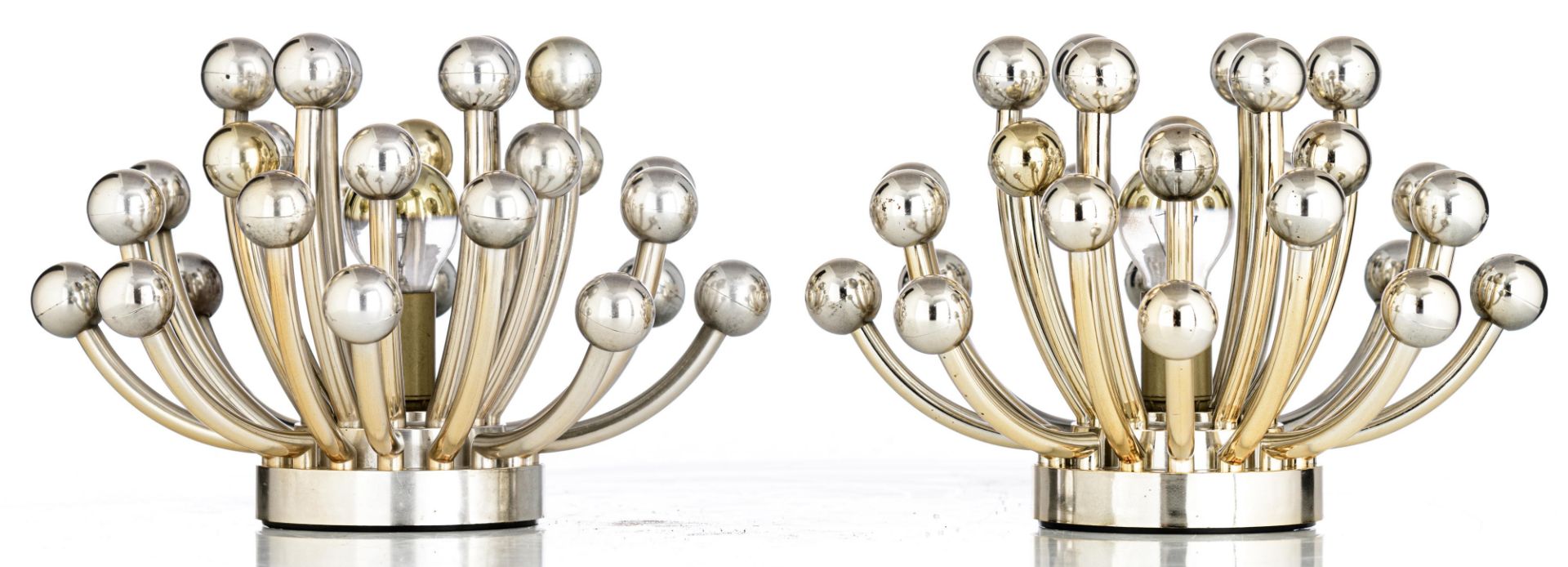 A pair of Pistillino wall or ceiling lights, Studio Tetrarch for Valenti & Co., Italy, chrome plated - Bild 3 aus 6