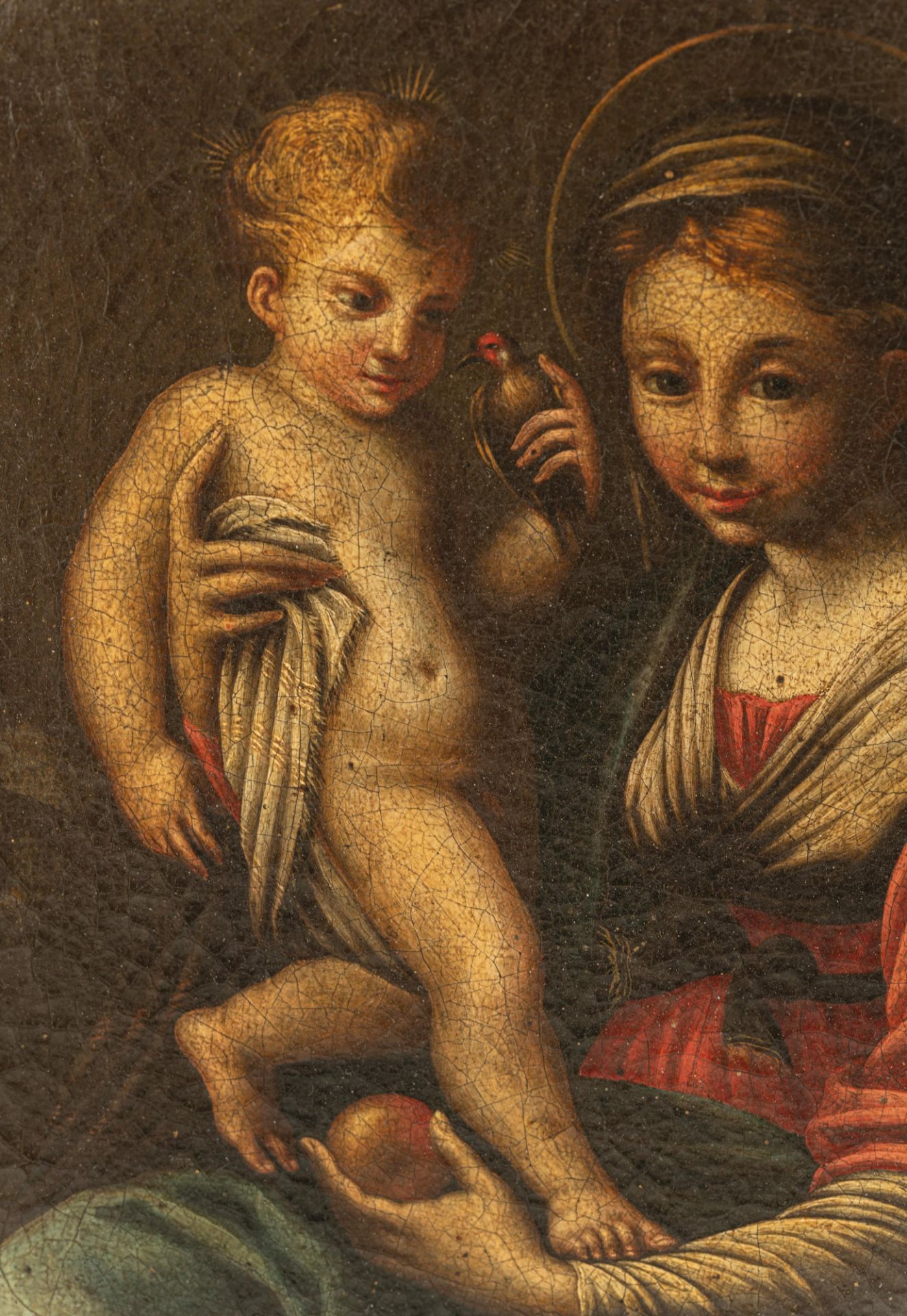 Unsigned, three religious works depicting two scenes with the Madonna holding the Holy Child (in whi - Bild 19 aus 20