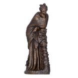No visible signature, an antique beauty, patinated bronze,with a casting mark of 'Thiebaut frŠres fo