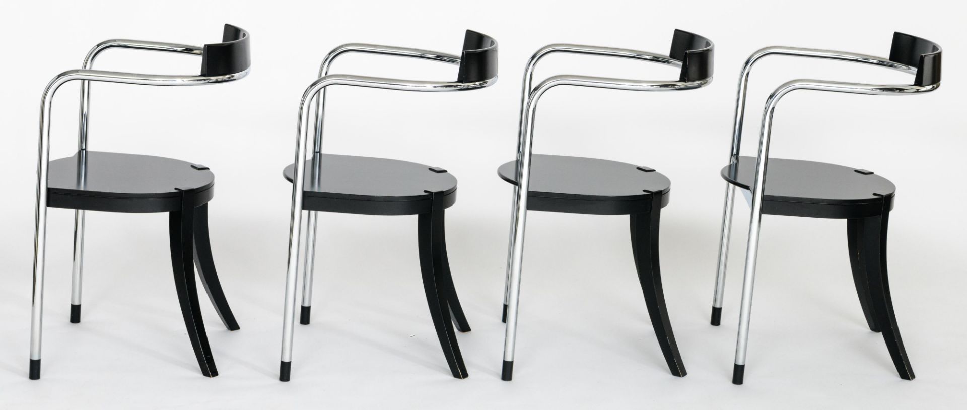 A set of twelve 'Fauno' dining chairs, design by David Palterer for Zanotta, marked Zanotta, made in - Bild 9 aus 25