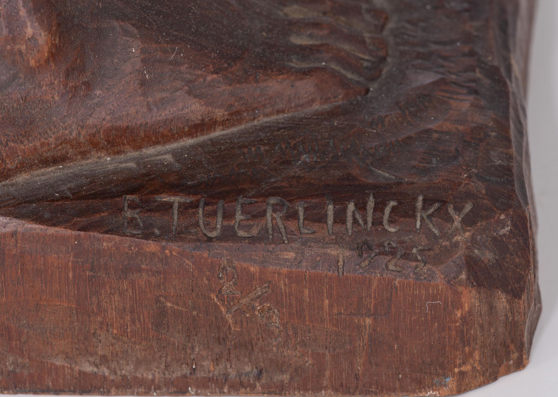 Tuerlinckx B., the rest during the grain harvest, oak, Nø 2/3, H 87 cm - Image 6 of 9