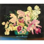 Tchistovsky L., a still life with orchids, oil on hardboard, 45 x 55 cm, Is possibly subject of the