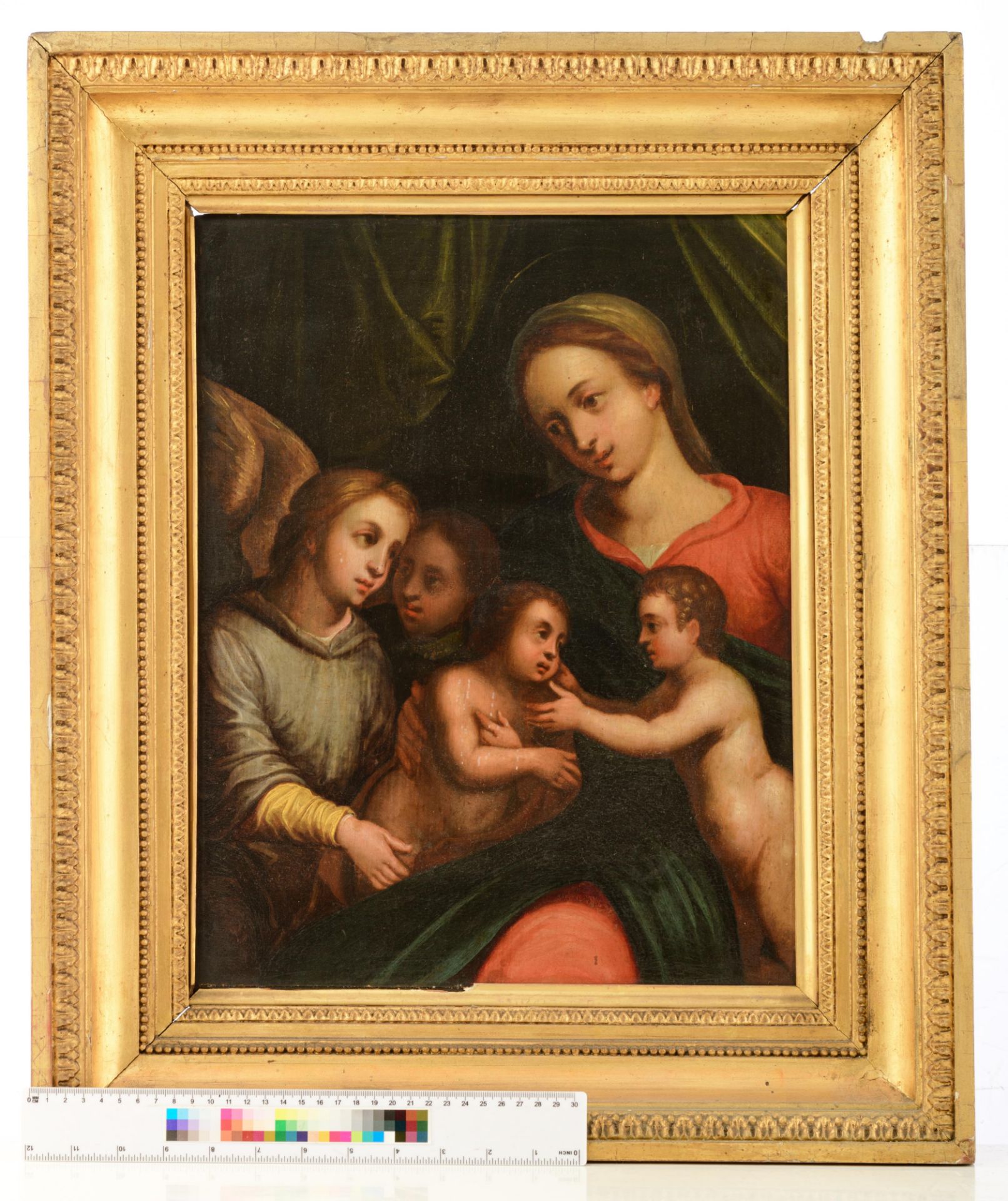 Unsigned, three religious works depicting two scenes with the Madonna holding the Holy Child (in whi - Image 4 of 20