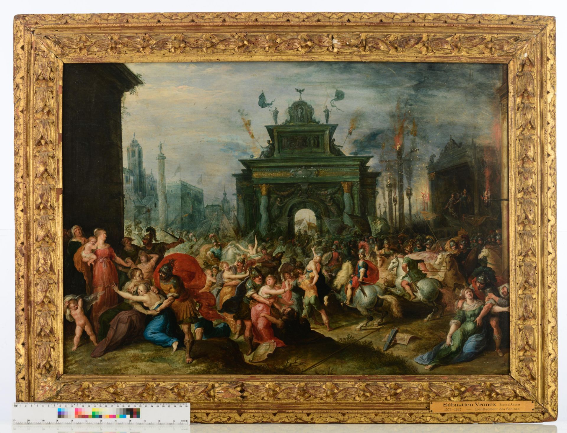 Attributed To Frans Francken The Younger (Signed to the lower right corner 'Frans...F[Ecit]'), - Image 3 of 15