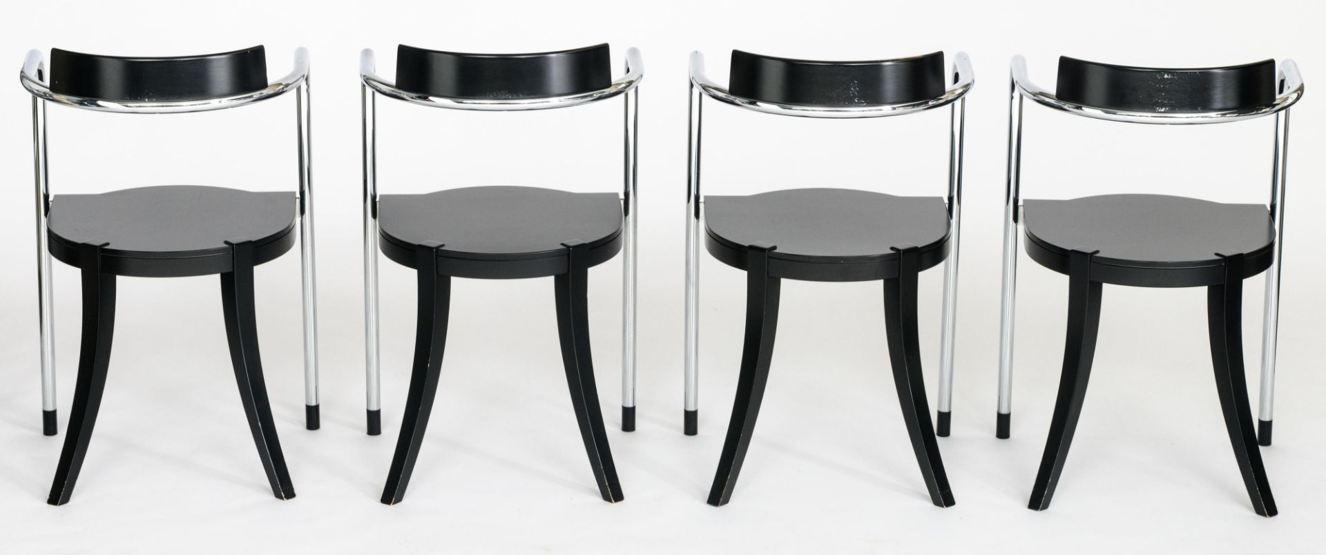 A set of twelve 'Fauno' dining chairs, design by David Palterer for Zanotta, marked Zanotta, made in - Bild 4 aus 25