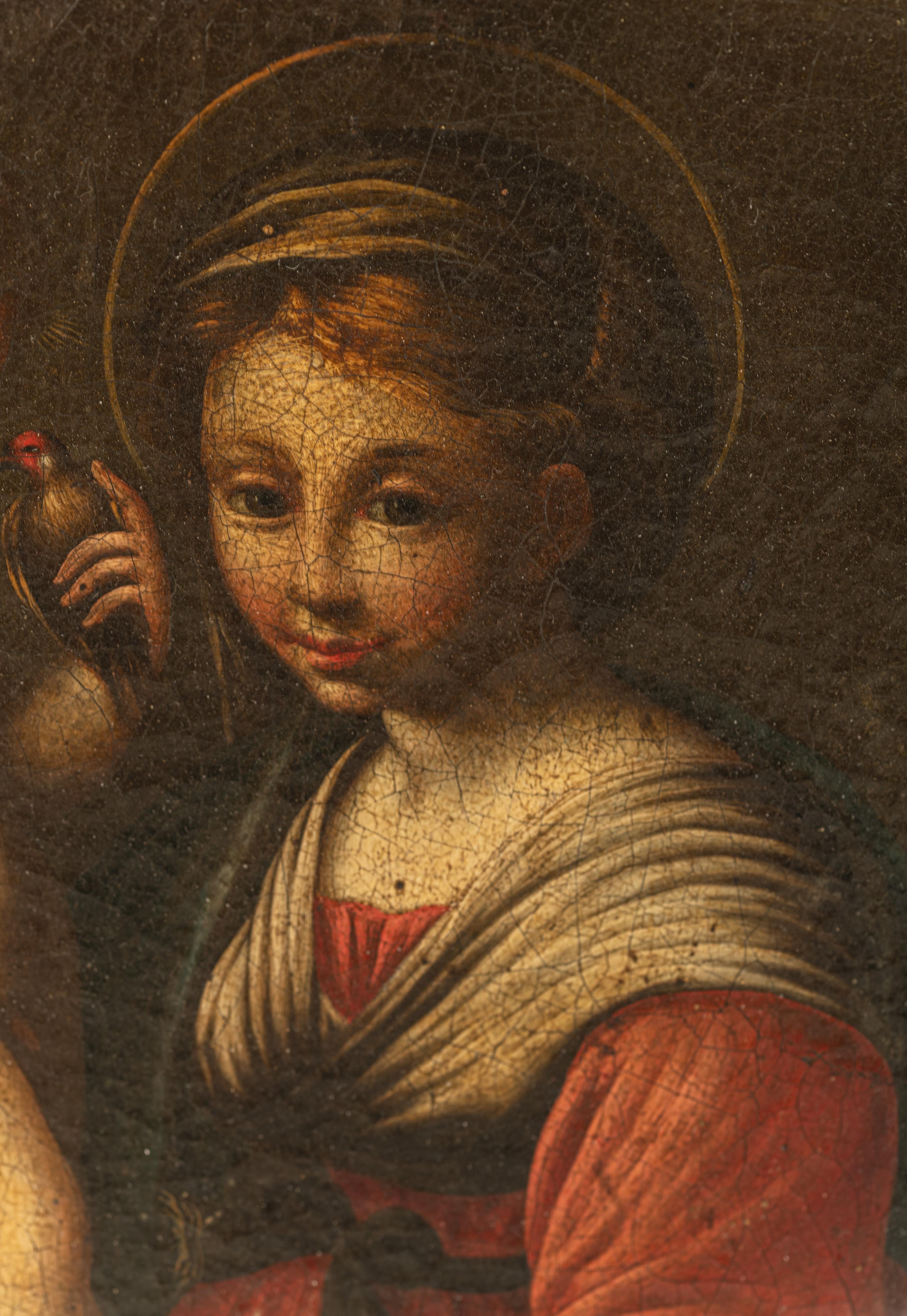 Unsigned, three religious works depicting two scenes with the Madonna holding the Holy Child (in whi - Image 20 of 20