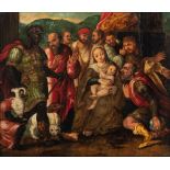 No visible signature, the back with an attribution to Otto Venius (Otto van Veen), 'The Adoration of