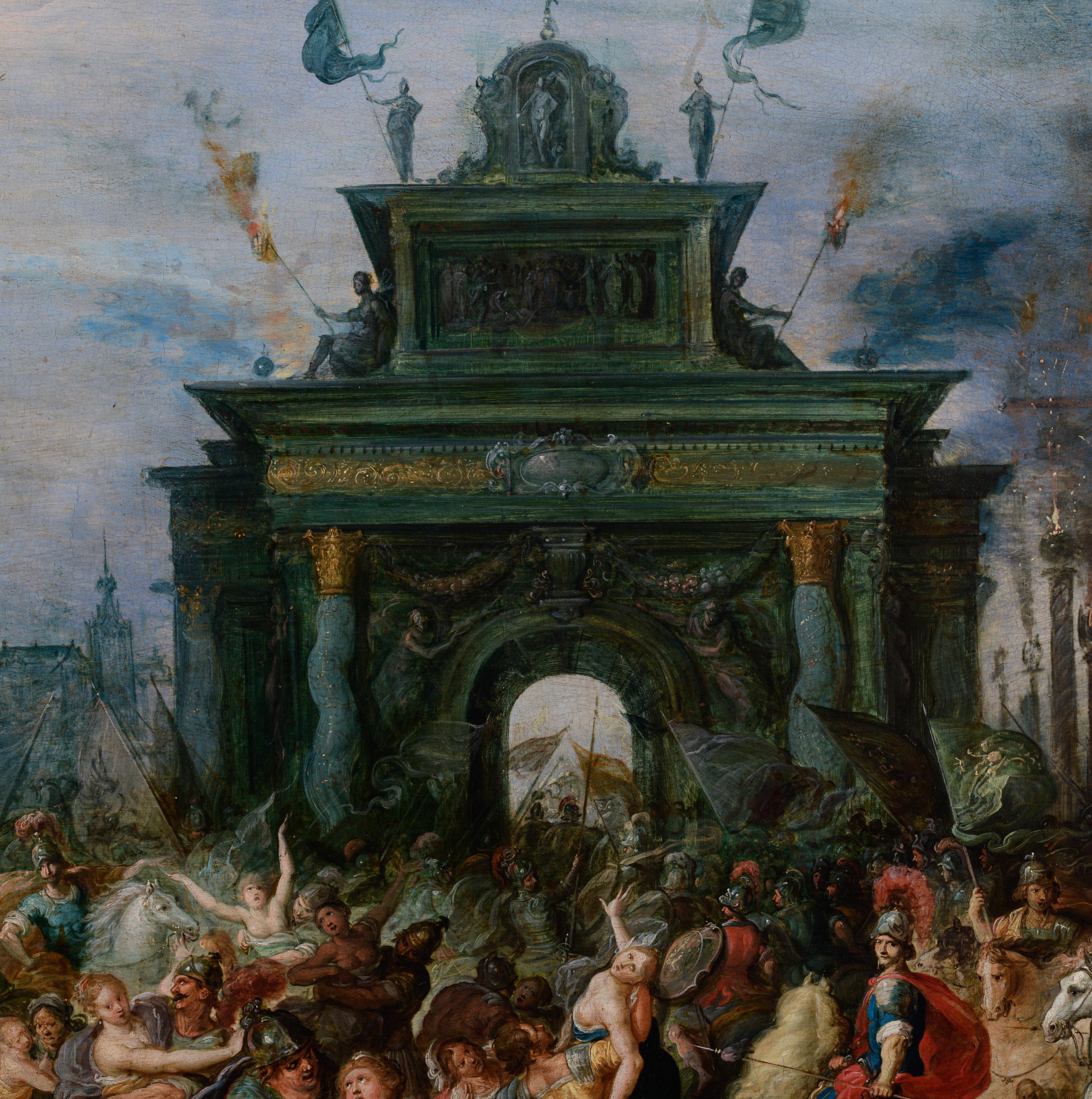 Attributed To Frans Francken The Younger (Signed to the lower right corner 'Frans...F[Ecit]'), - Image 12 of 15