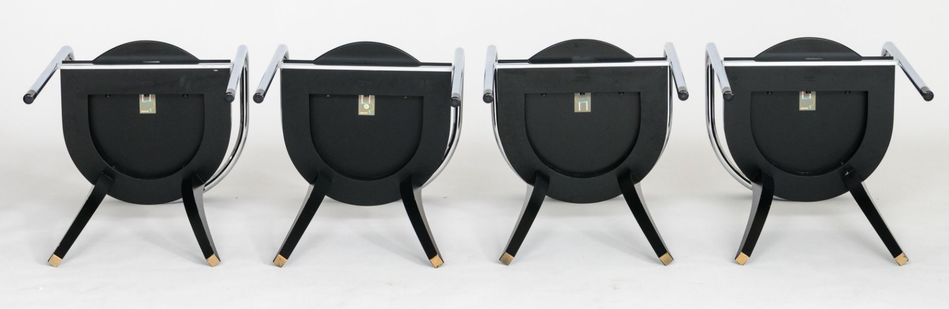 A set of twelve 'Fauno' dining chairs, design by David Palterer for Zanotta, marked Zanotta, made in - Bild 7 aus 25