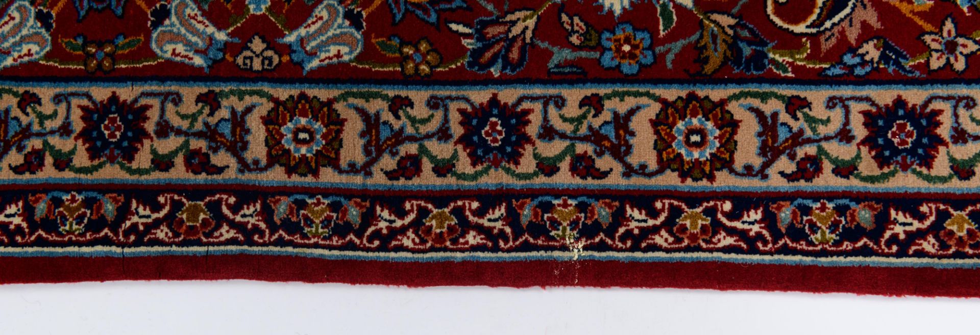 An Oriental Isphahan carpet, floral decorated, added: a ditto carpet, decorated with various exotic - Bild 9 aus 10