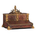 A fine Historicism Revival Napoleon III Boulle work walnut '‚critoire', with gilt bronze mounts and