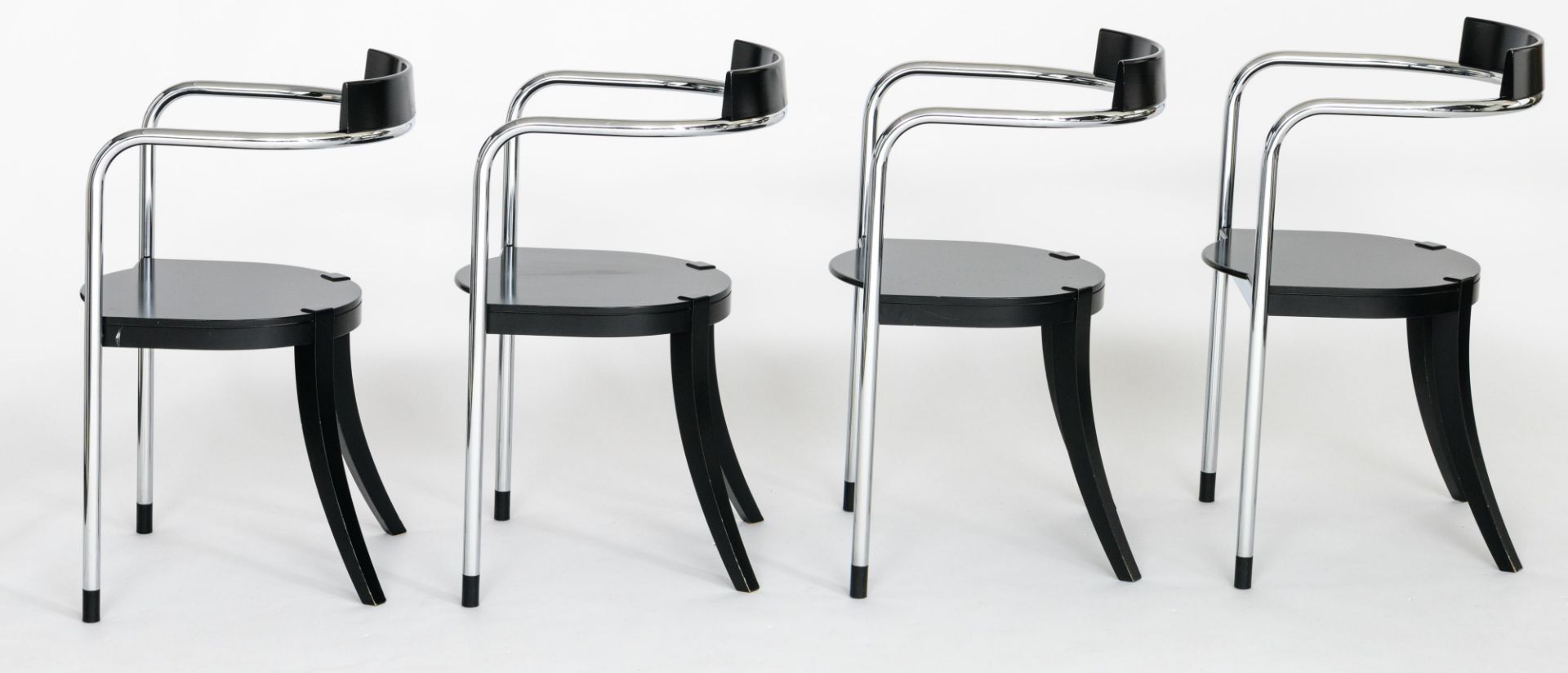 A set of twelve 'Fauno' dining chairs, design by David Palterer for Zanotta, marked Zanotta, made in - Bild 15 aus 25