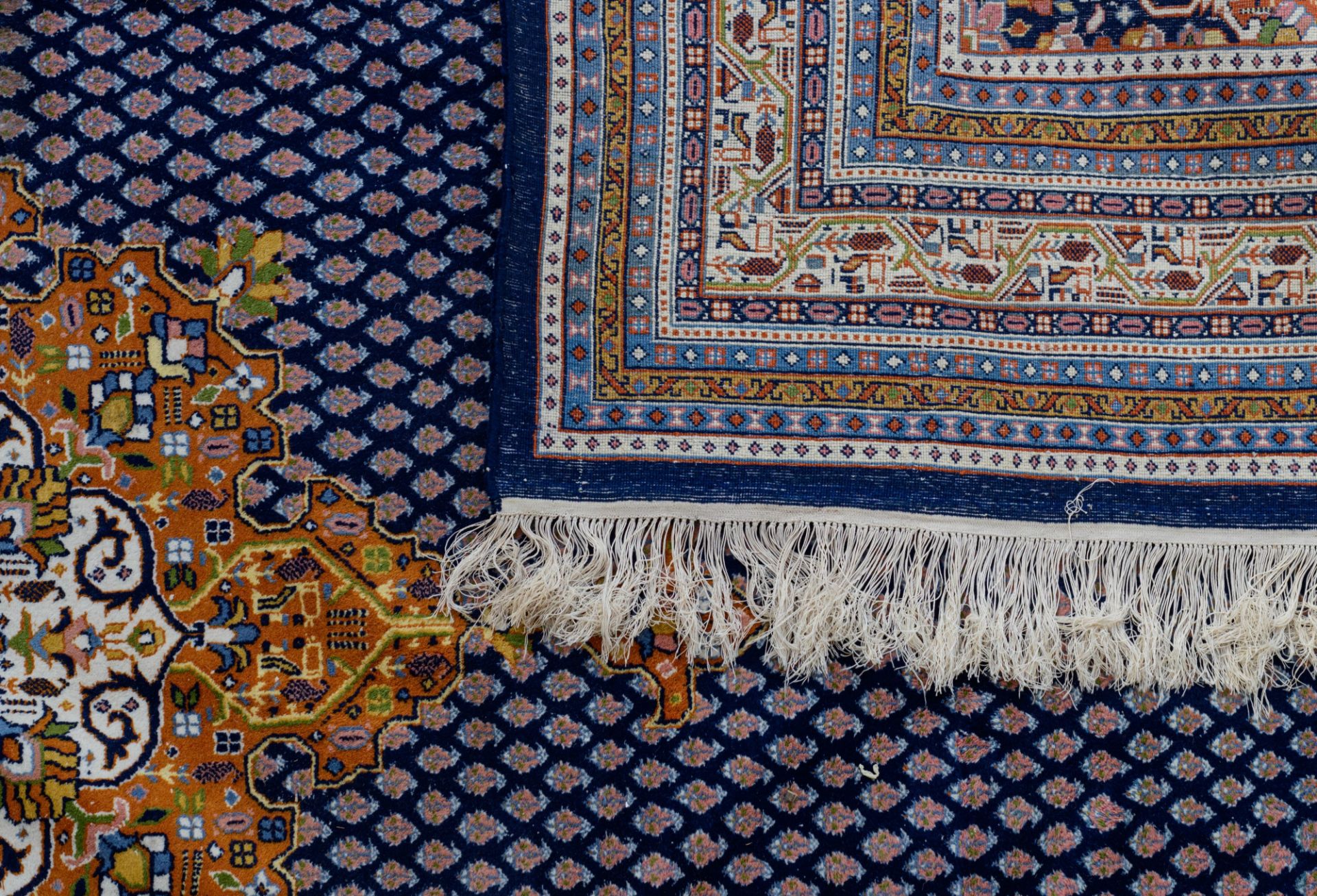 An Oriental rug, decorated with geometric motifs, woollen, 269 x 340 cm - Bild 3 aus 6
