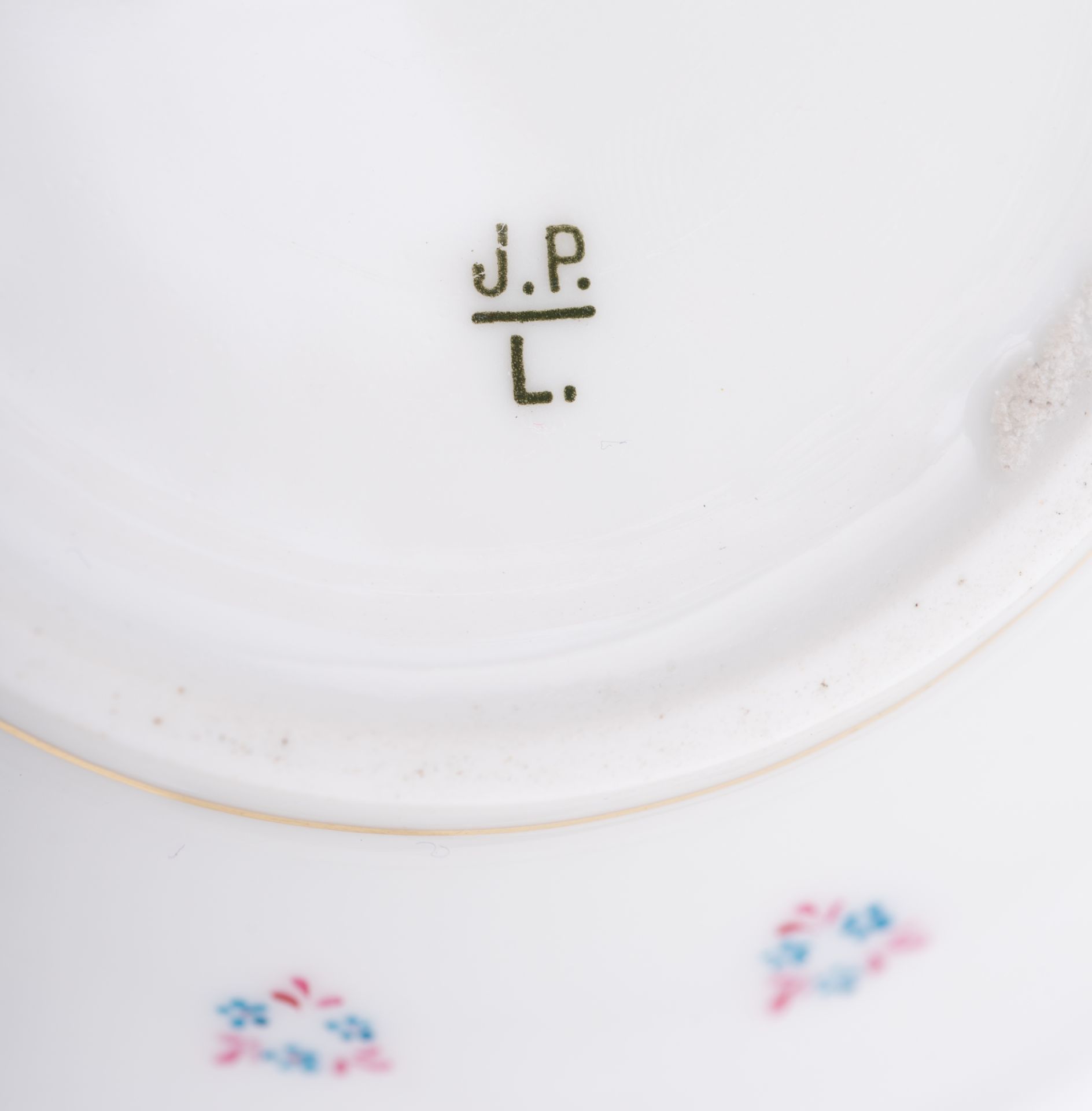 A complete Limoges gilt and polychrome decorated porcelain coffee set, marked 'J.P.L.' (Jean Pouyat - Bild 7 aus 10