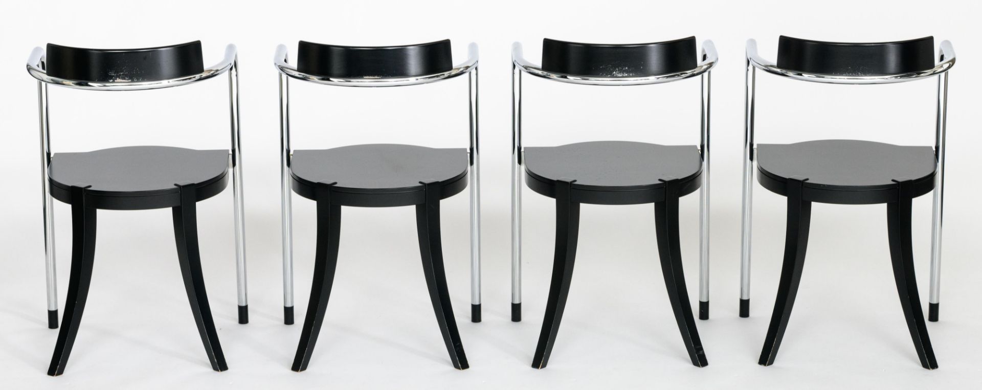 A set of twelve 'Fauno' dining chairs, design by David Palterer for Zanotta, marked Zanotta, made in - Bild 16 aus 25