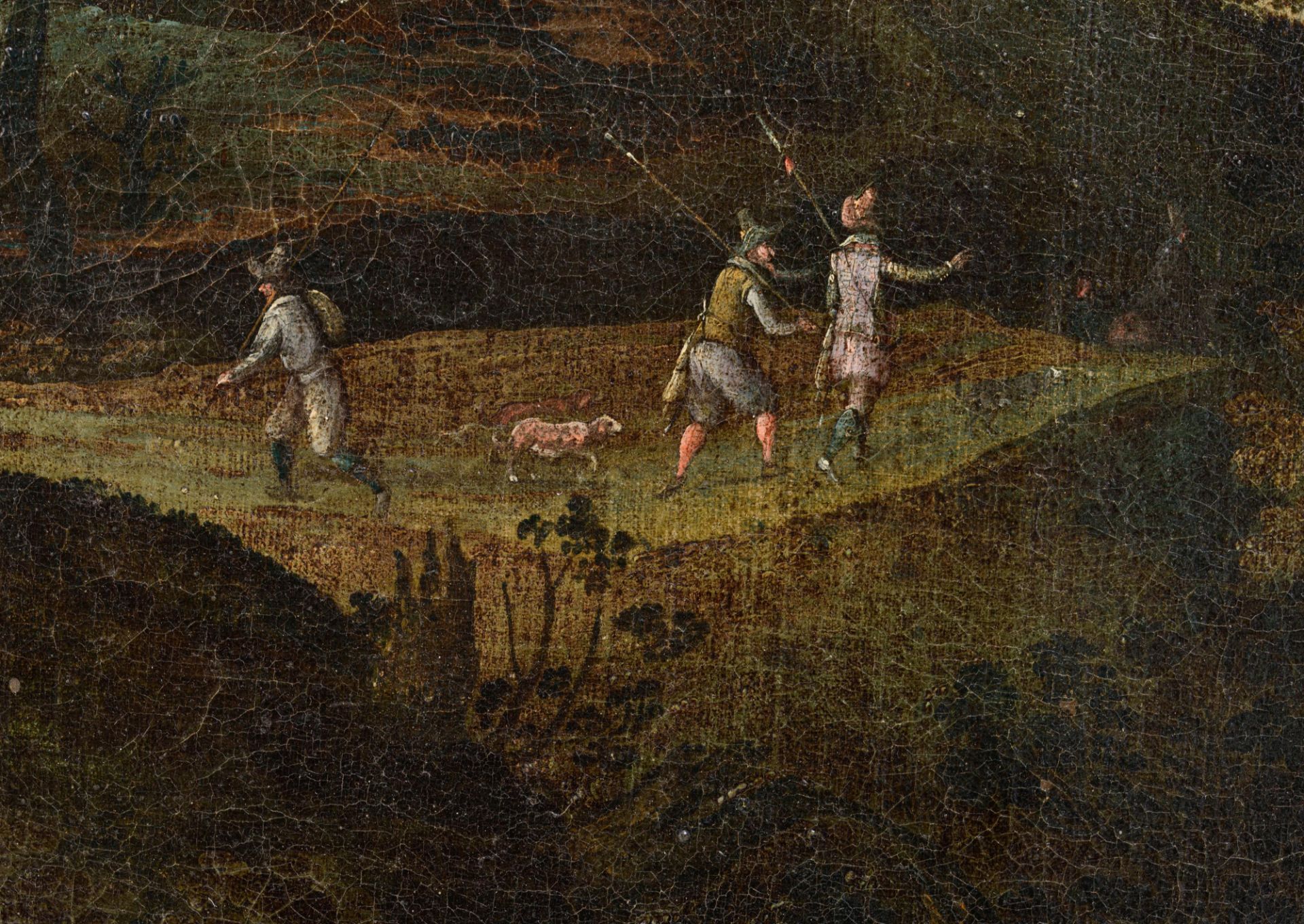 No visible signature, Cephalus and Procris in a landscape, the Southern Netherlands, late 16thC - ea - Image 6 of 11