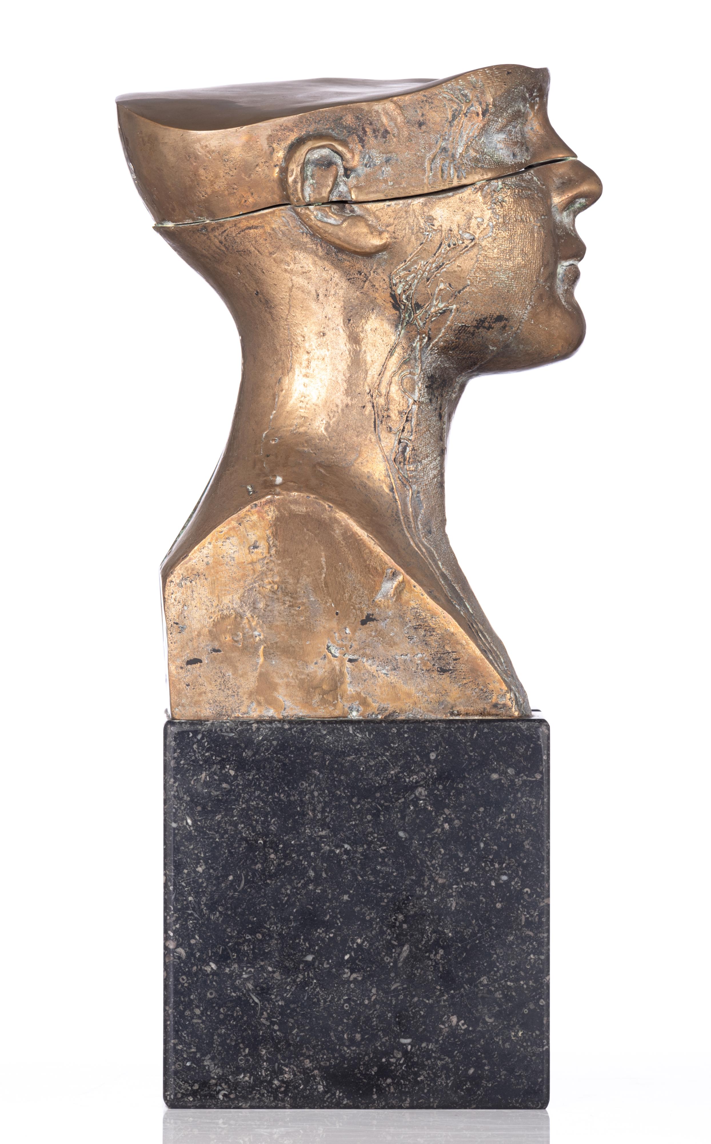Claerhout J., untitled, patinated bronze, H 42 - W 46 cm. Added: Verjans R., untitled, dated 1975, N - Image 5 of 12