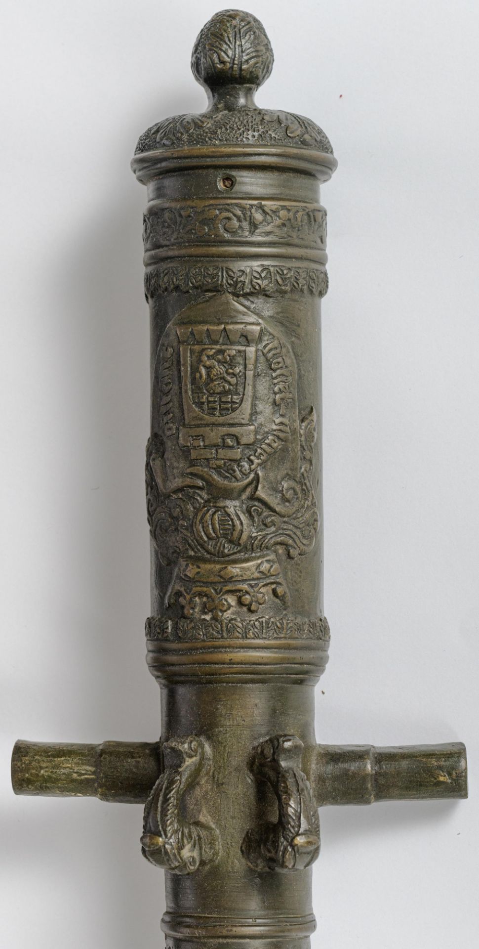 A pair of miniature bronze cannons, with the coat of arms of Dinant and inscription 'Nollet-Macret D - Bild 7 aus 7