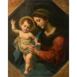 Sykora L., the Holy Mother and Child, a copy after the original by Carlo Dolci, oil on canvas, 78 x