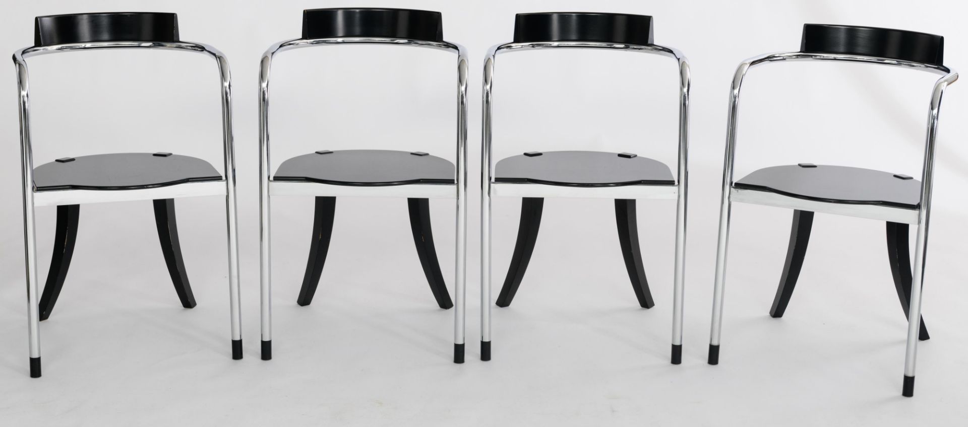 A set of twelve 'Fauno' dining chairs, design by David Palterer for Zanotta, marked Zanotta, made in - Bild 2 aus 25