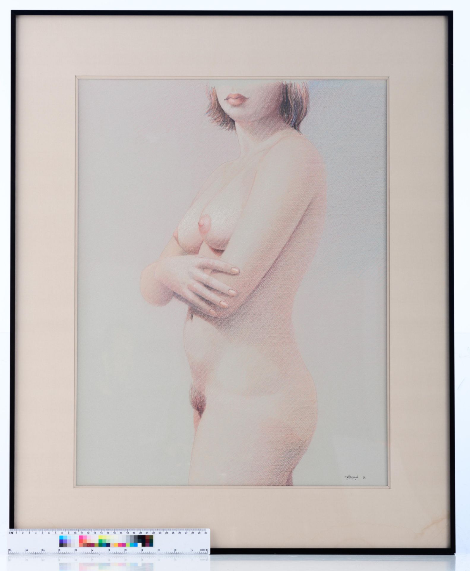 Wittevrongel R., two female nudes, dated (19)79, pastel on paper, 48 x 64 - 54 x 71 cm, Is possibly - Image 8 of 9