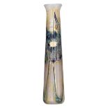 A vintage 1970s Val-Saint-Lambert 'Art Glass' vase, signed and numbered 223JH, H 49,7 cm