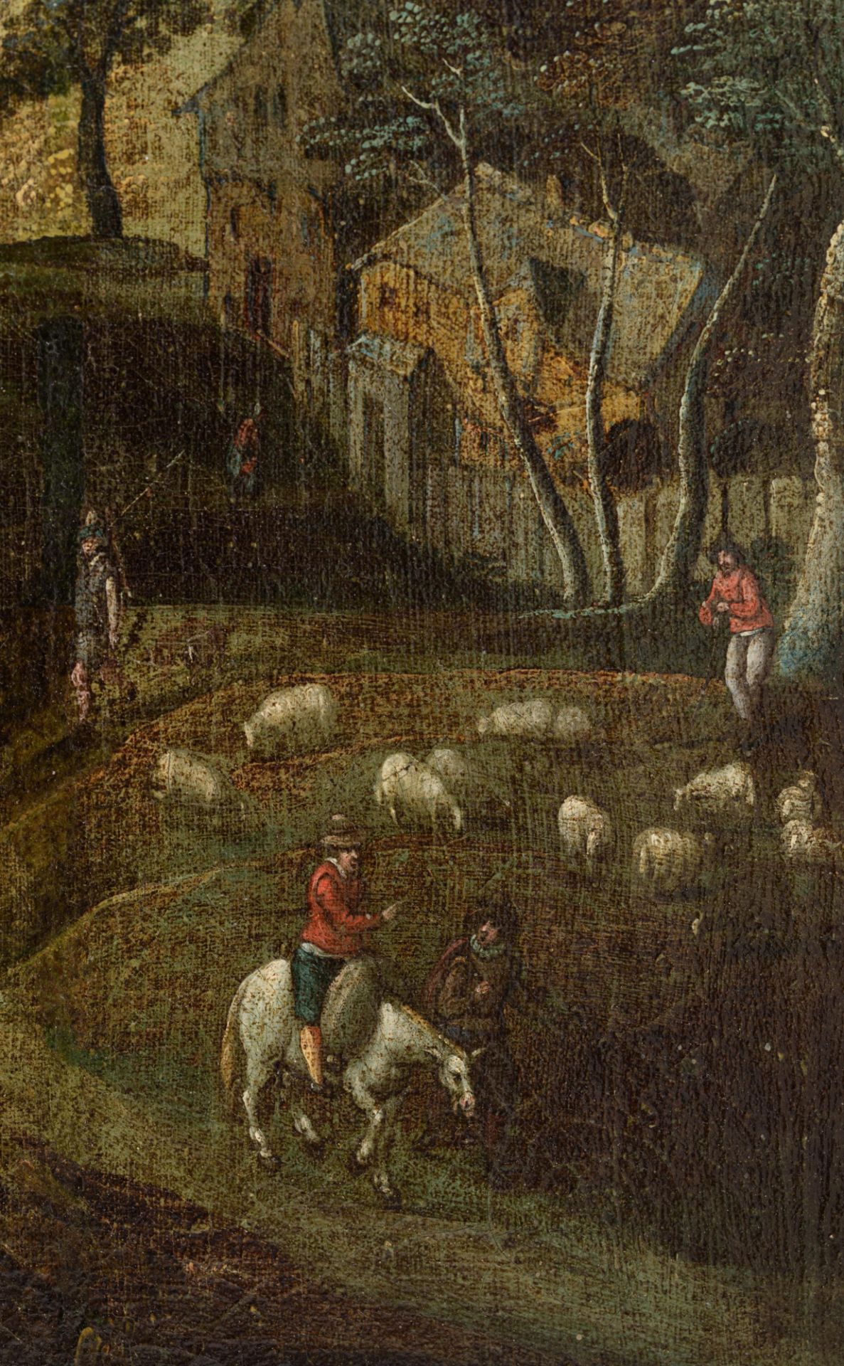 No visible signature, Cephalus and Procris in a landscape, the Southern Netherlands, late 16thC - ea - Image 9 of 11