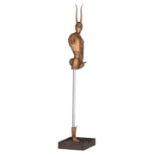 Wnderlich P., 'Minotaur', a gilt bronze sculpture, Venturi arte, 59/2000, H 77,5 cm