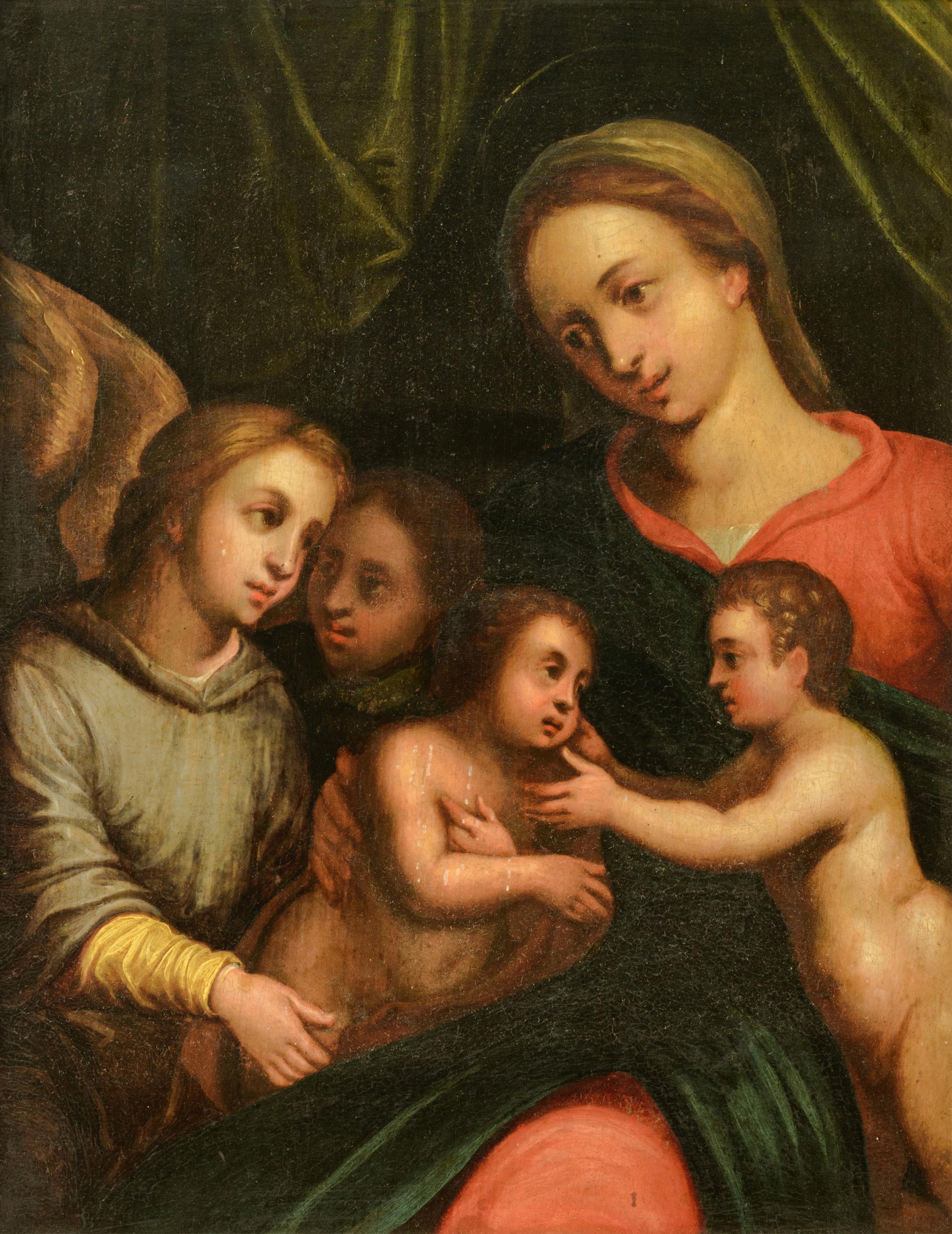 Unsigned, three religious works depicting two scenes with the Madonna holding the Holy Child (in whi - Image 2 of 20