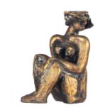 Canestraro L., a female nude sitting, dated (19)75, patinated bronze, H 19,5 cm, Is possibly subject