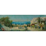 Verbrugghe Ch., a view on Capri, oil on hardboard, 92 x 253 cm, Is possibly subject of the SABAM leg