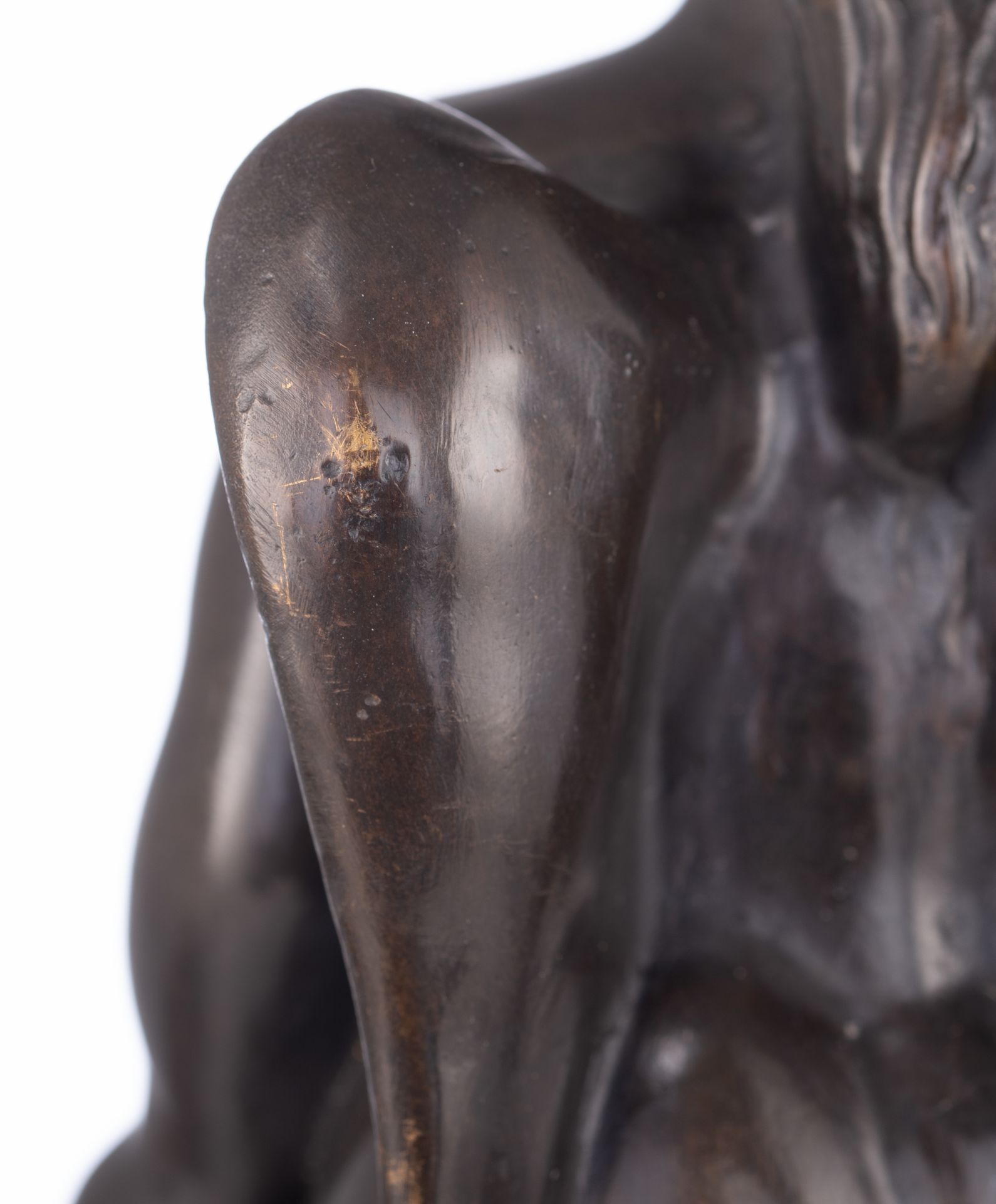 Rubin, ' El Pensamiento' bronze sculpture made as a homage to Fernando Botero, on a black marble bas - Image 10 of 12