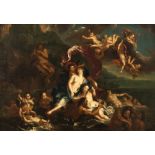 Follower of Francesco Albani, no visible signature, the triumph of Galatea, oil on canvas, 17thC, 51