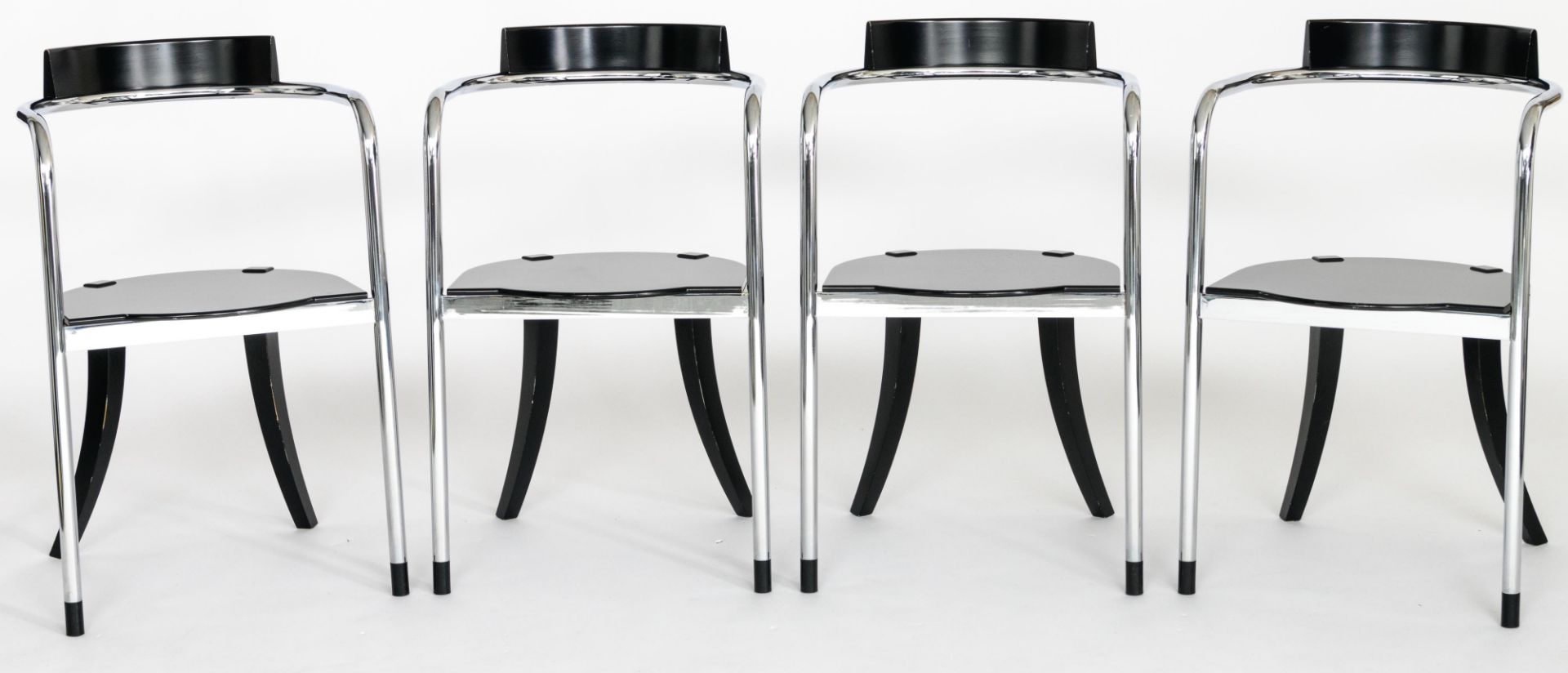 A set of twelve 'Fauno' dining chairs, design by David Palterer for Zanotta, marked Zanotta, made in - Bild 14 aus 25