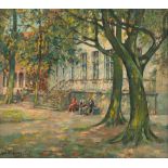 Verbrugghe Ch., 'Jardin Gruuthuse … Bruges', oil on board, 54 x 60 cm, Is possibly subject of the SA