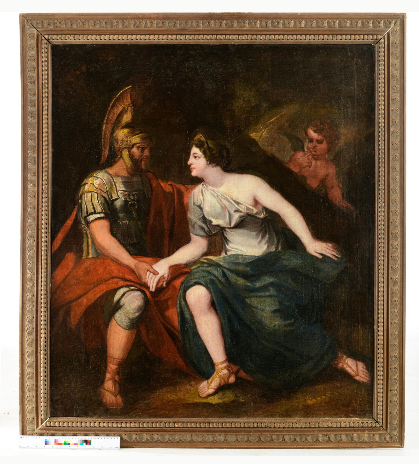 No visible signature,ÿHector's farewell to Andromache, late 18thC / early 19thC, oil on canvas, 100 - Bild 6 aus 6